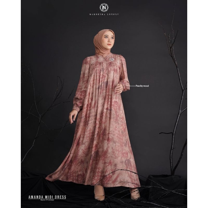 amanda Midi Dress | midi Dress | nadheera luxury | rekomendasi midi dress