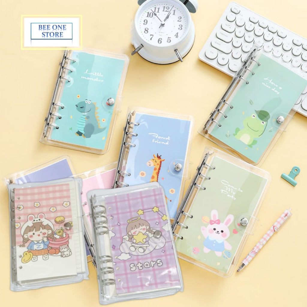 

BEE ONE - Buku Binder A6 100 Lembar Karakter Lucu Buku Diary Karakter Imut Dan Lucu