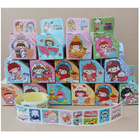 

sticker rolling Momo mainan seru Rolling stiker kartun murah Stiker Roll Momo || Rolling Stiker Momo And Friends || Stiker DG