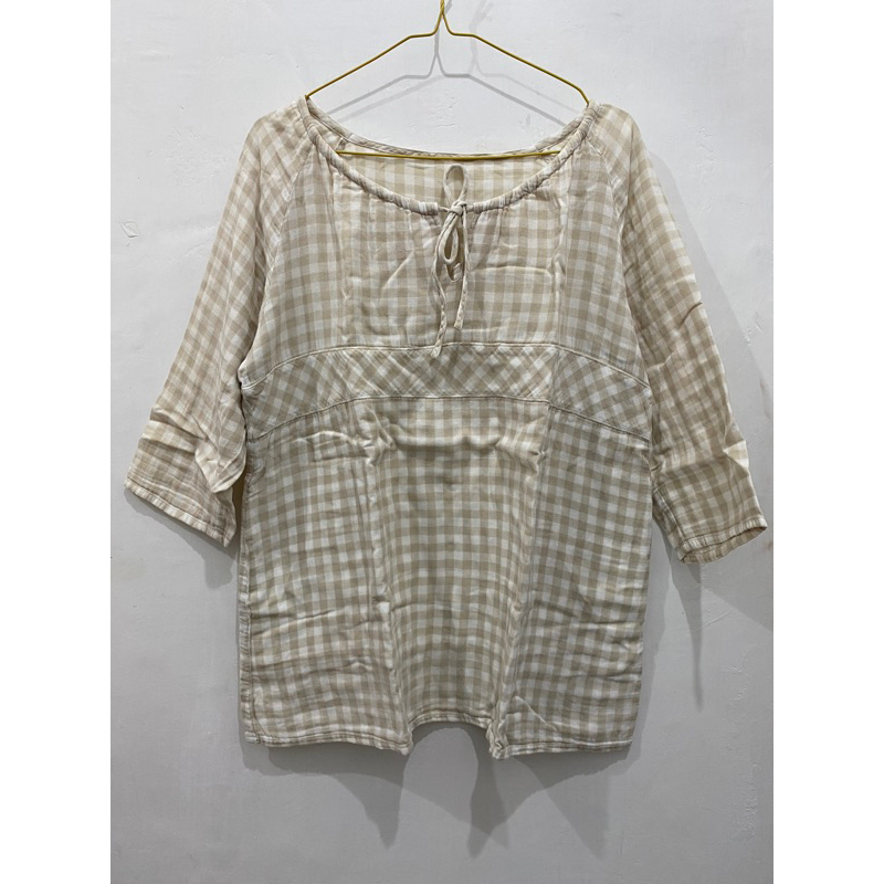 BAJU MOTIF KOTAK KOTAK WANITA