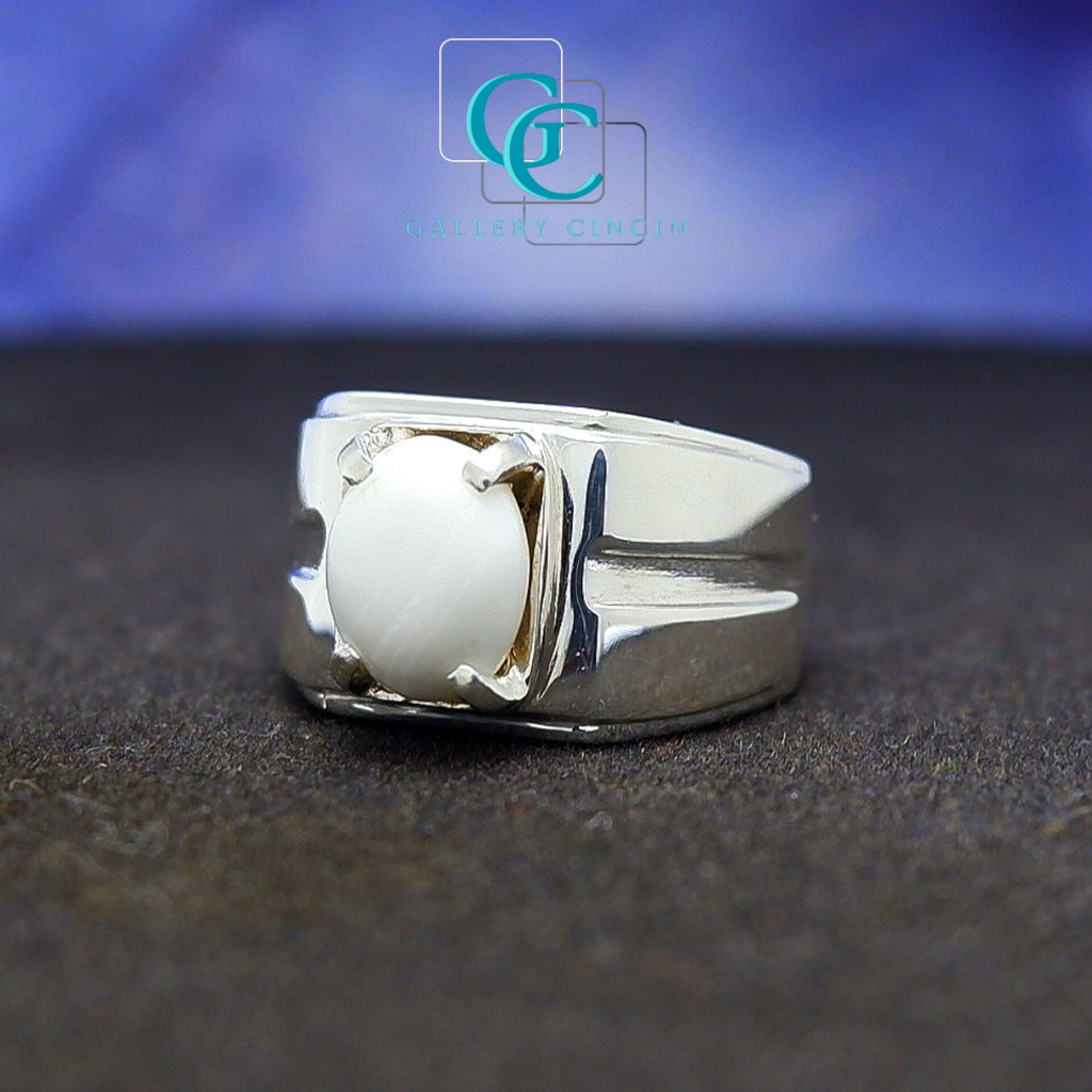 Cincin pria kantoran custom ikat batu mulia akik permata cowok 150