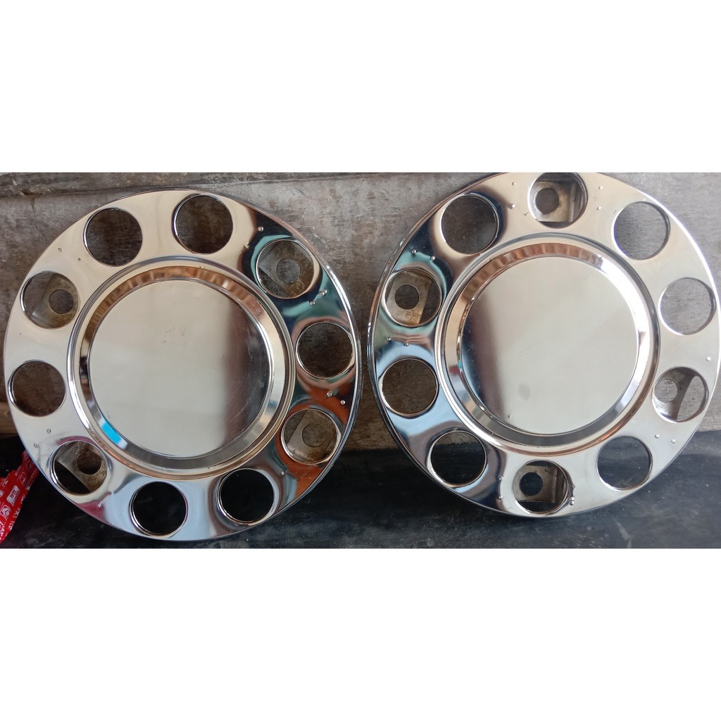 Weldop Wildop Wheeldop Truk 8 & 10 Lubang Chrome ( truk, big bus ) 1 pasang
