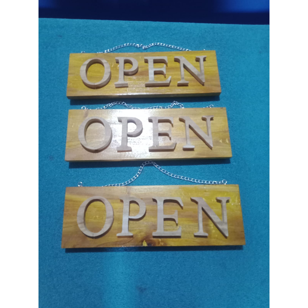 Open - Close bahan kayu