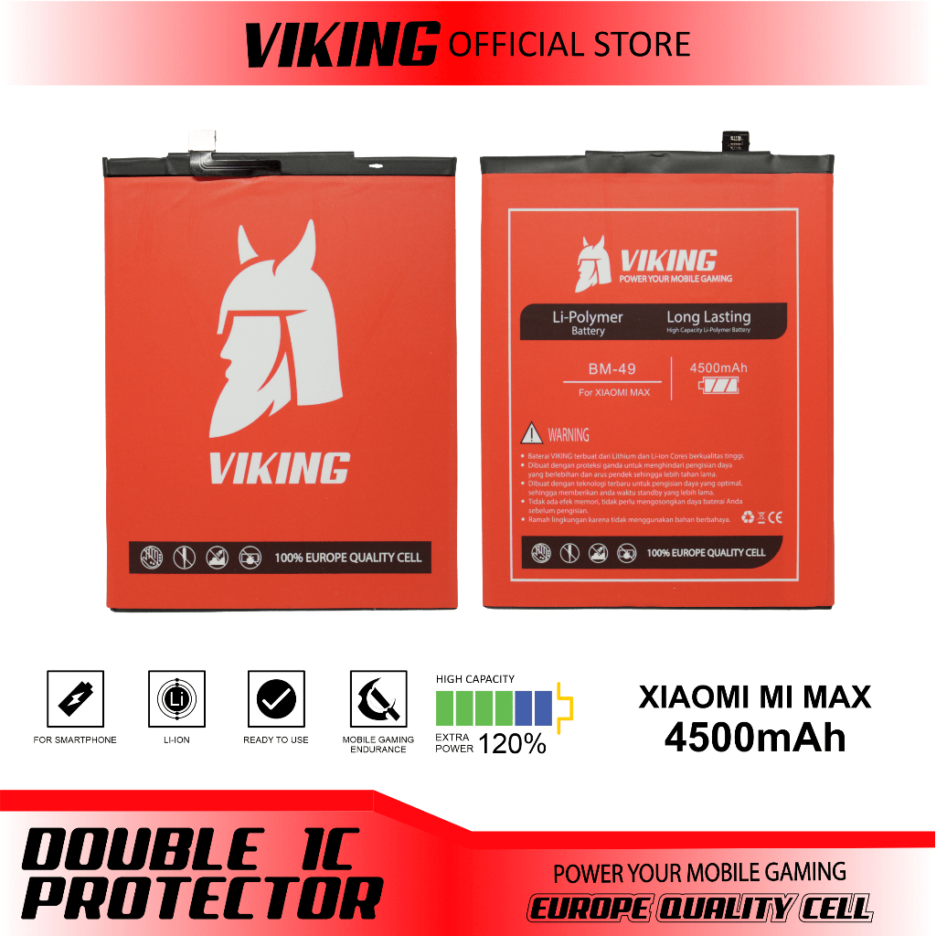 VIKING Baterai Xiaomi Mi Max BM49 Double Power
