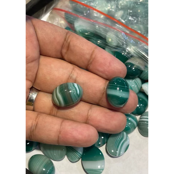Akik natural kristopas 15x20 sulaiman lilit zebra hijau putih harga satuan