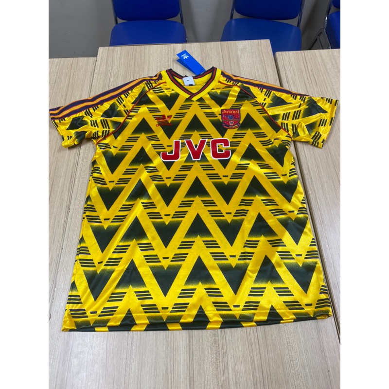 JERSEY RETRO GRADE ORI ARSENAL BRUISHED BANANA AWAY 1991/92