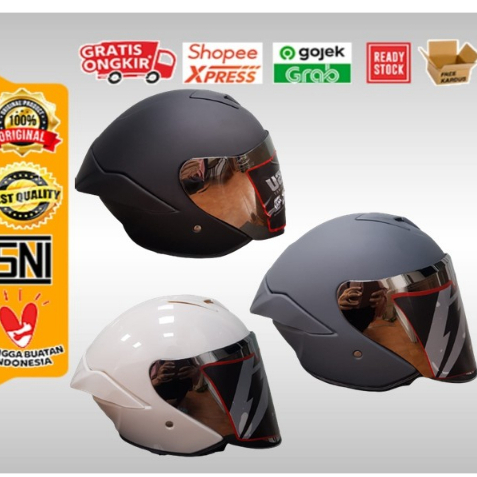 HELM HALF FACE JITSU KAIROS SOLID JITSU SERIES SNI