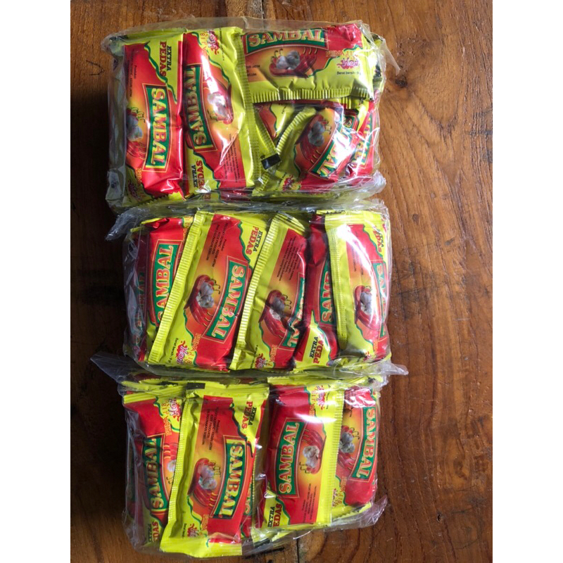 

saos sambal sachet / saos sachet 1 pack isi 25pcs