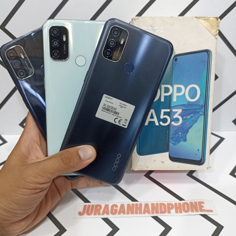 Oppo A53 4/128GB + 4/64GB HP Second Seken Bekas Fullset