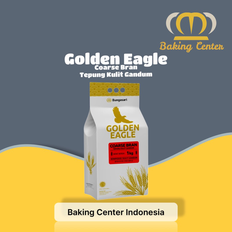 

Golden Eagle Coarse Bran - Golden Eagle Tepung Kulit Gandum 1kg