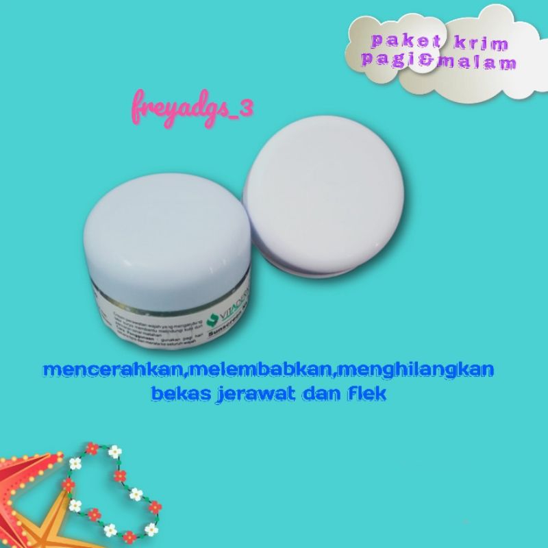 paket cream pagi&malam vitaderm
