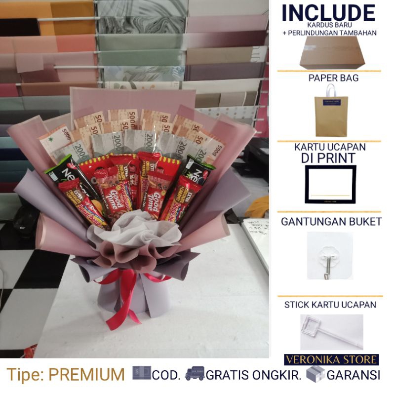 BUKET UANG HALAL NON RIBA –  CUTETEEN- BUCKET UANG  - MONEY BOUQUET ULANG TAHUN - BUKET JAJANAN BUKE