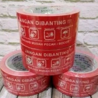 

1 roll lakban 2 inc x 100 yard fragile / jangan dibanting