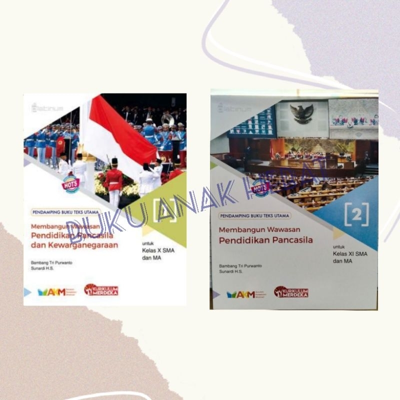 Buku Sekolah - Membangun Wawasan Pendidikan Pancasila PPKN SMA Kelas 10 11 Platinum / KSP / Kurikulu