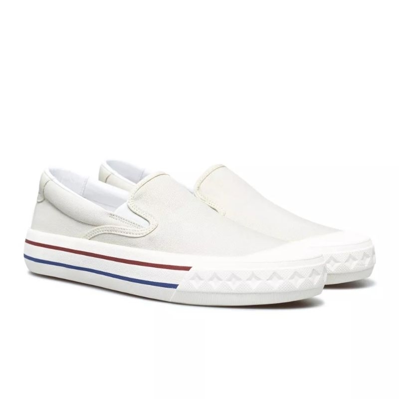 SEPATU COMPASS RETROGRADE SLIP ON CREAM