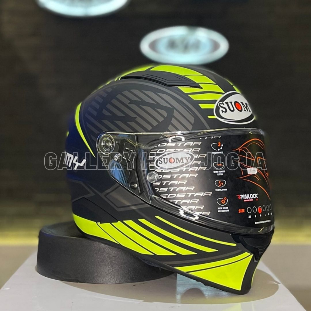 SUOMY Speedstar SP 1 Matt Yellow / SUOMY Speed Star SP 1 Matt Yellow / helm full face / helm berkela