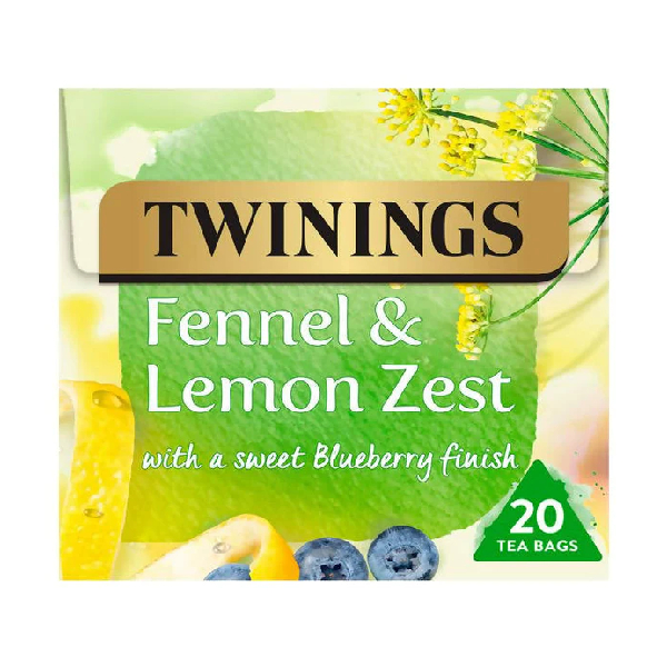 

Twinings Fennel & Lemon Zest With a Sweet Blueberry Finish 20 x 2 Gram