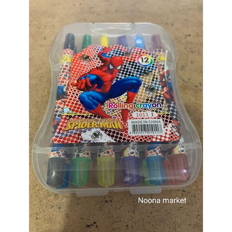 

Crayon putar karakter 12 warna / crayon anak / crayon warna