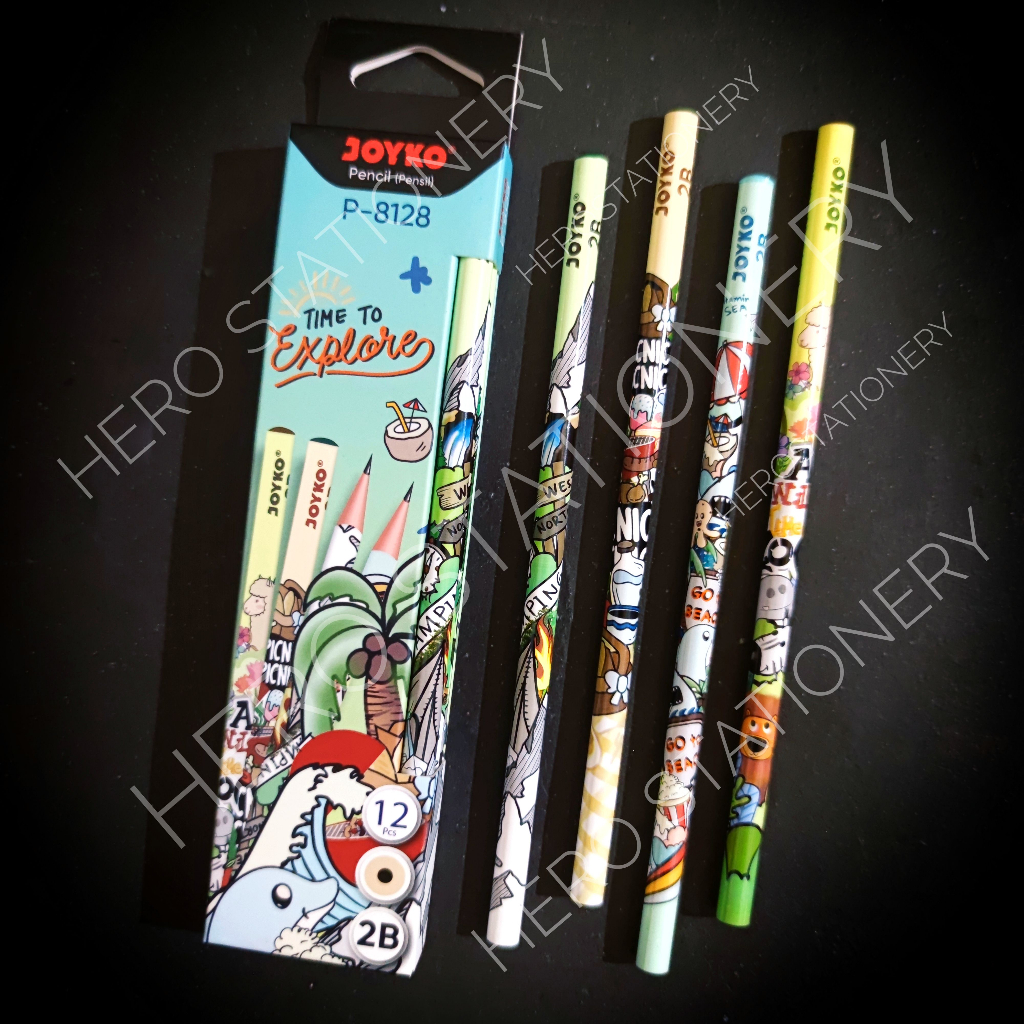 

Joyko pensil 2B pencil time to explore P-8128 . 12 unit