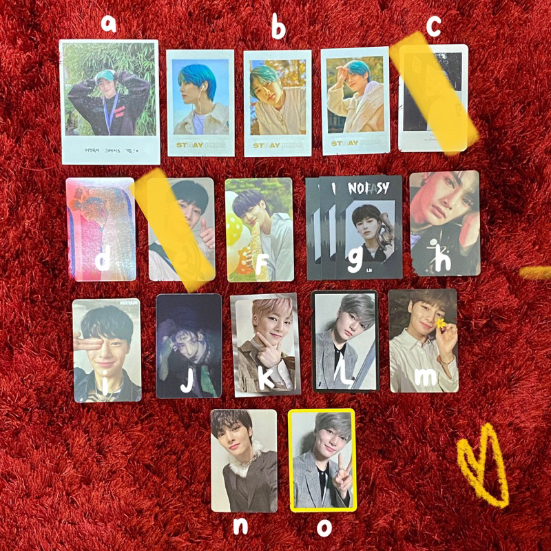stray kidz I.N jeongin ayen pc photocard / mixtape yellow wood levanter go live in life no easy oddi