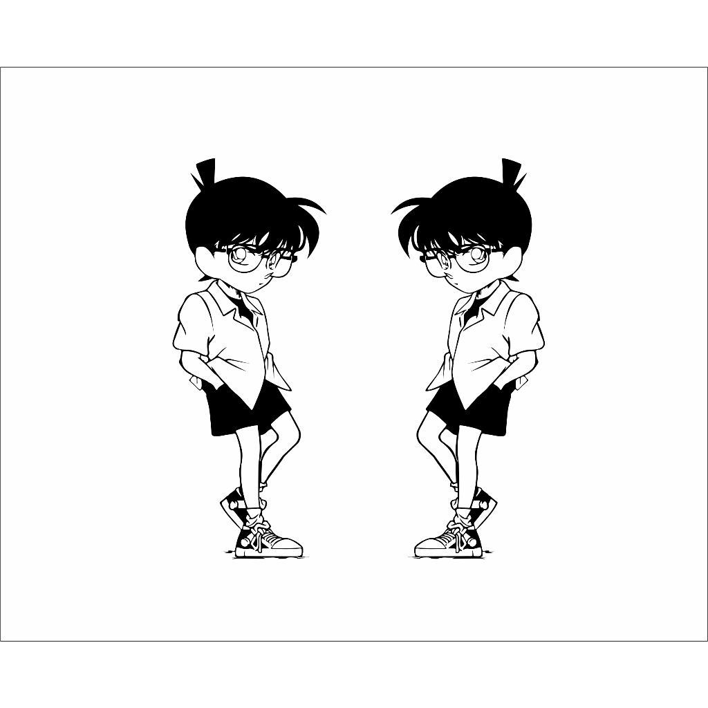 CUTTING STICKER MOBIL DETECTIVE CONAN 40cm STIKER KACA MOBIL / BODY OK STIKER MOBIL KEREN MURAH BERK