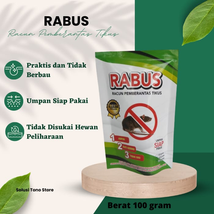 Racun Tikus RABUS 100 gram Anti Tikus Pembunuh Tikus Pembasmi Tikus