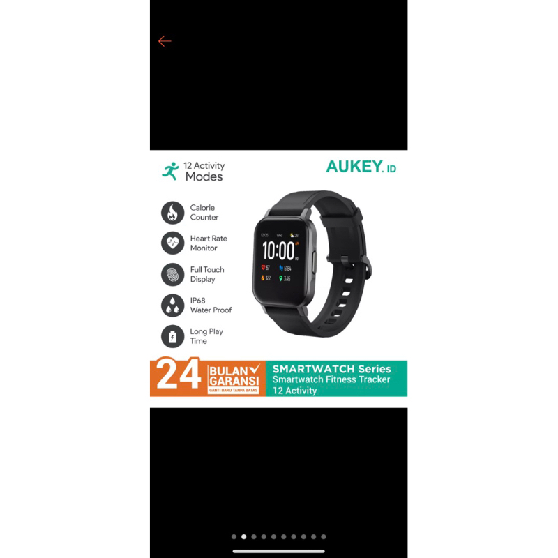 aukey smartwatch fitness tracker