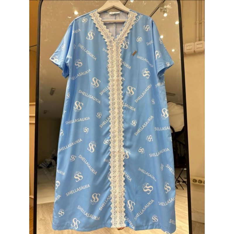 Daster Biru Renda Shellasaukia