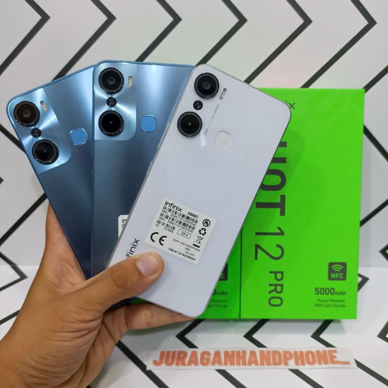 Infinix Hot 12 Pro NFC 8/128GB Hp Second Seken Bekas Fullset