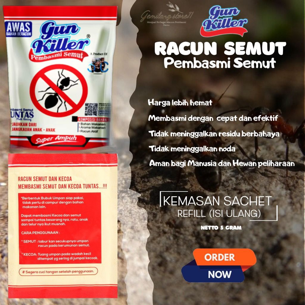 Racun Semut Super Ampuh, Obat Pembasmi Semut Bubuk , Pengusir Semut, Obat Semut Paling Ampuh Bubuk