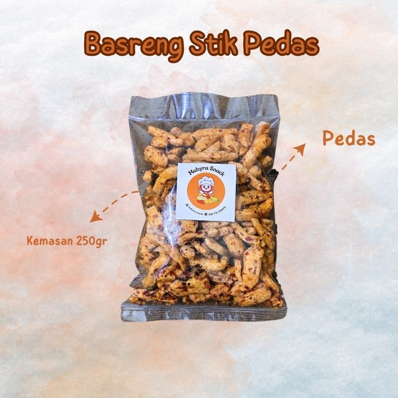 

Basreng stiknpedas daun jeruk 250 gram
