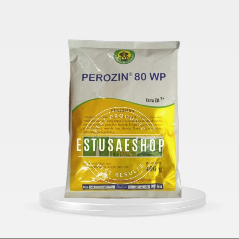 Fungisida PEROZIN 80 WP 400gr, Bahan Aktif: Zineb 80% + Extra Zn 3+