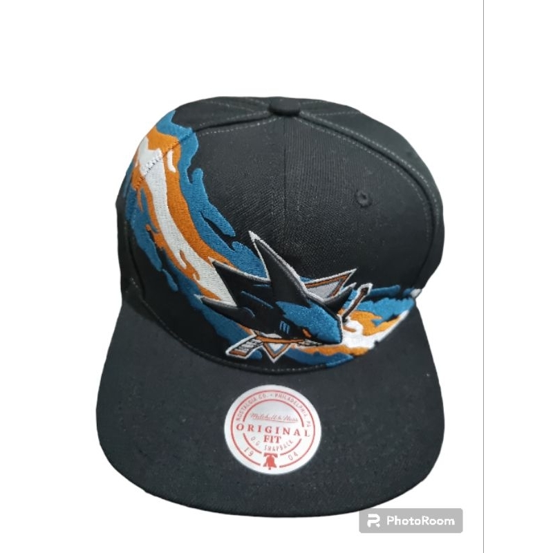 Mitchell adn Ness X NHL San Jose Sharks Paintbrush Vintage Series