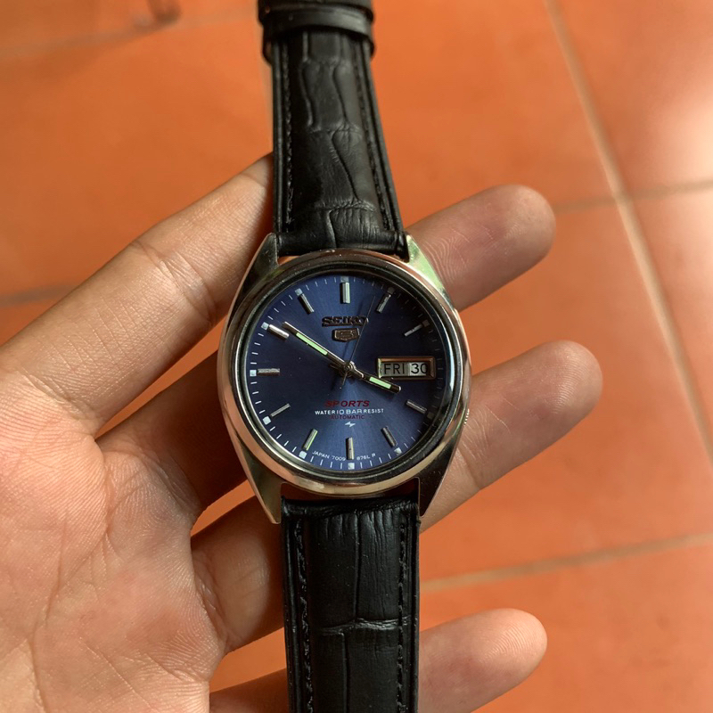 Seiko 5 7009 Navy Blue Dial Original