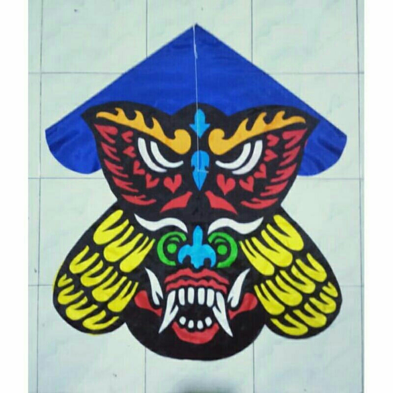 LAYANGAN KAIN PARASUT BURUNG HANTU CELEPUK mainan anak anak