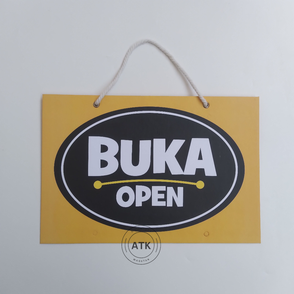 

Hard Poster Penanda Buka - Open - Penanda Sedang Sholat - Penanda Ibadah