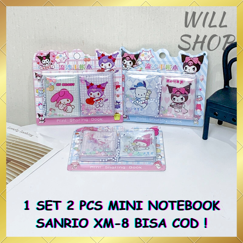 

MINI NOTEBOOK SANRIO XM-8 / MINI SHARING BOOK 1 SET 2 PCS BUKU CATATAN UNIK LUCU MOTIF KARTUN KERTAS FULL COLOR BISA COD