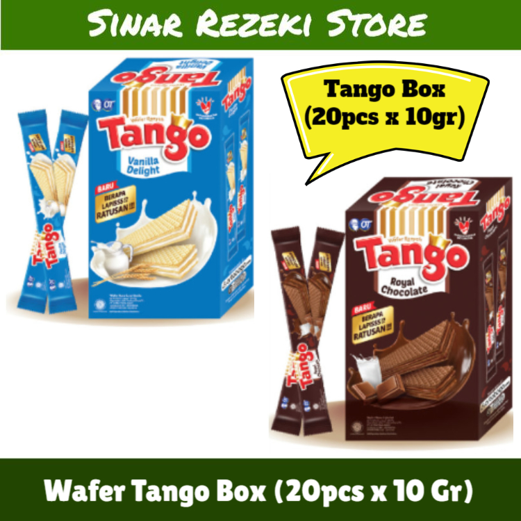 

Wafer Tango Box isi (20pcs x 10gr) / Tango Coklat / Tango Vanilla / Tango Wafer Box / Tango