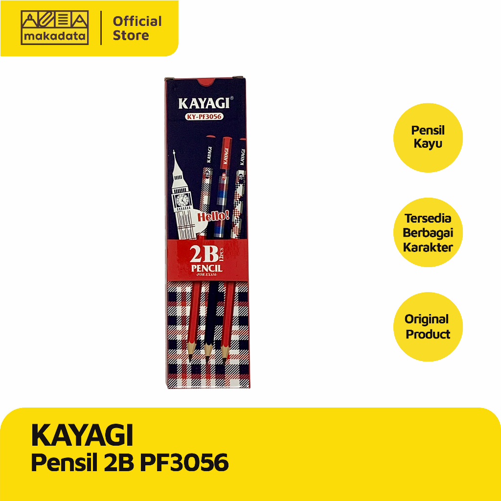 

PENCIL / PENSIL 2B KAYAGI PF3056 (1 PAK) MURAH