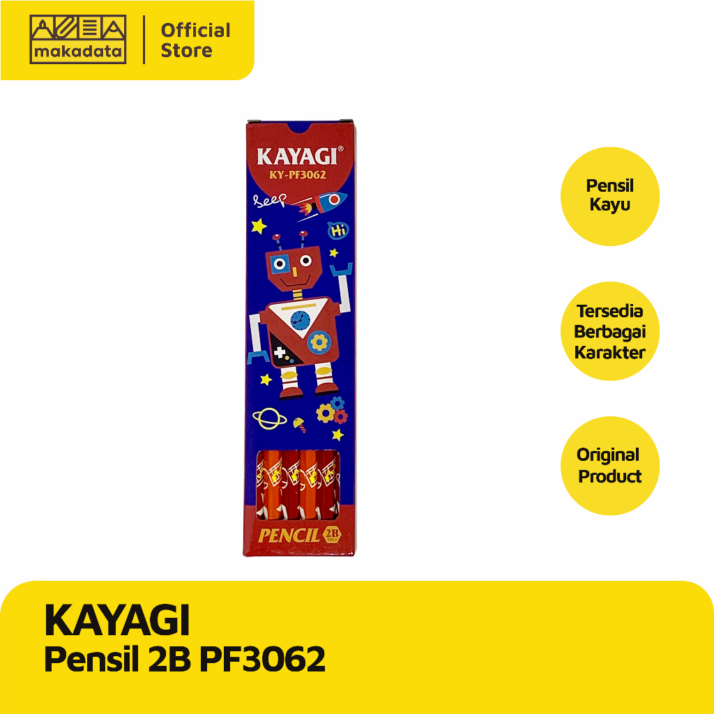

PENCIL / PENSIL 2B KAYAGI PF3062 (1 PAK) MURAH