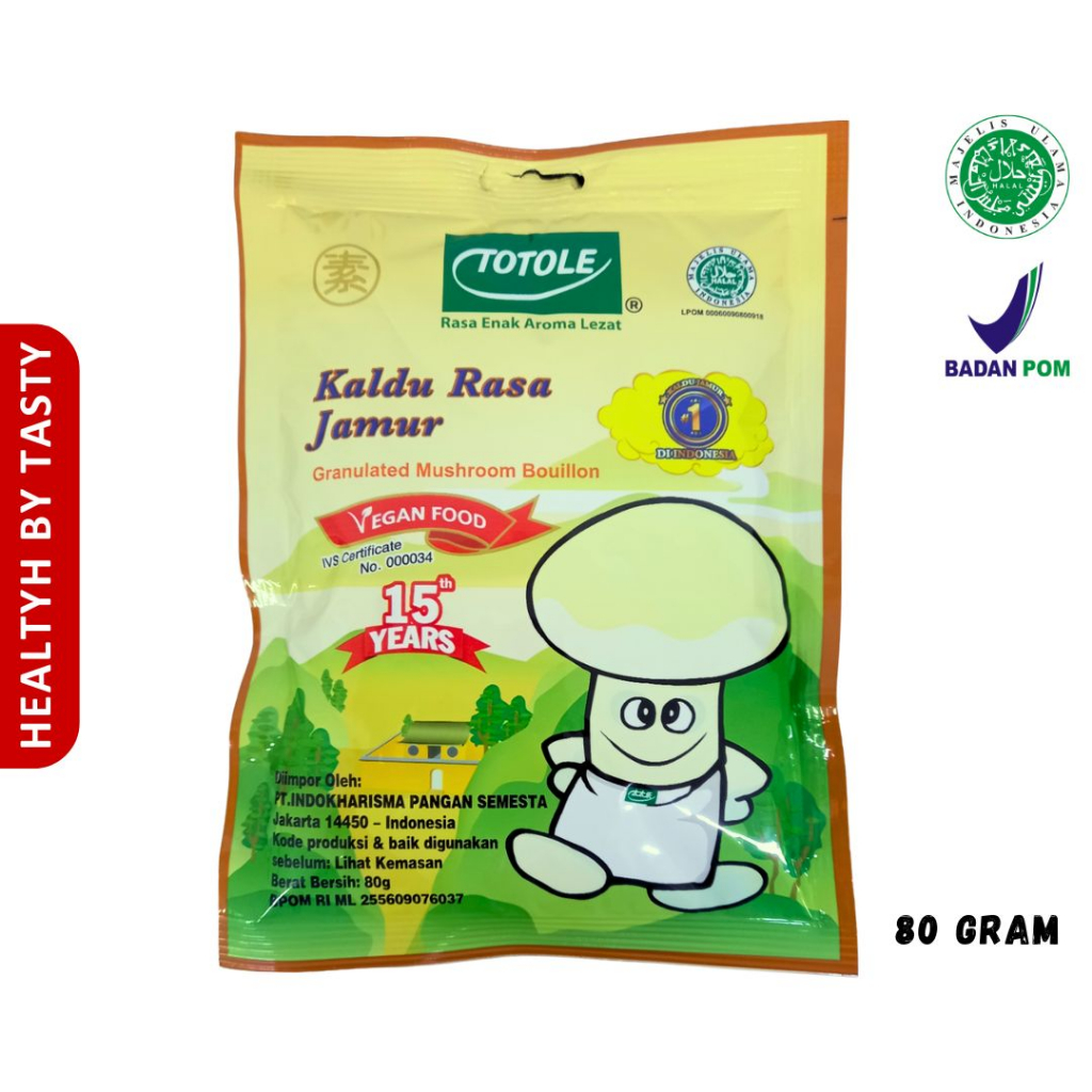 

Kaldu Rasa Jamur Totole Penyedap Rasa Mushroom Bouillon 80g