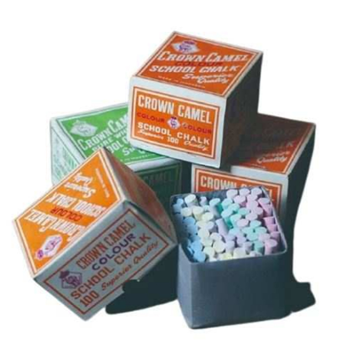 

Kapur Papan Tulis Crown Camel/Kapur TulisPutih/Kapur Tulis/Warna Warni/Chalk