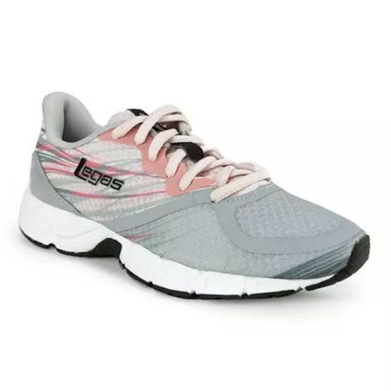 Sepatu League Legas Cewe Abu Pink Firefly W Running Shoes Wanita Original