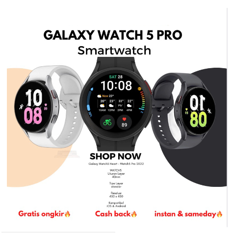 Jam Tangan Galaxy Watch 5 pro smartwatch - Watch 5 Pro