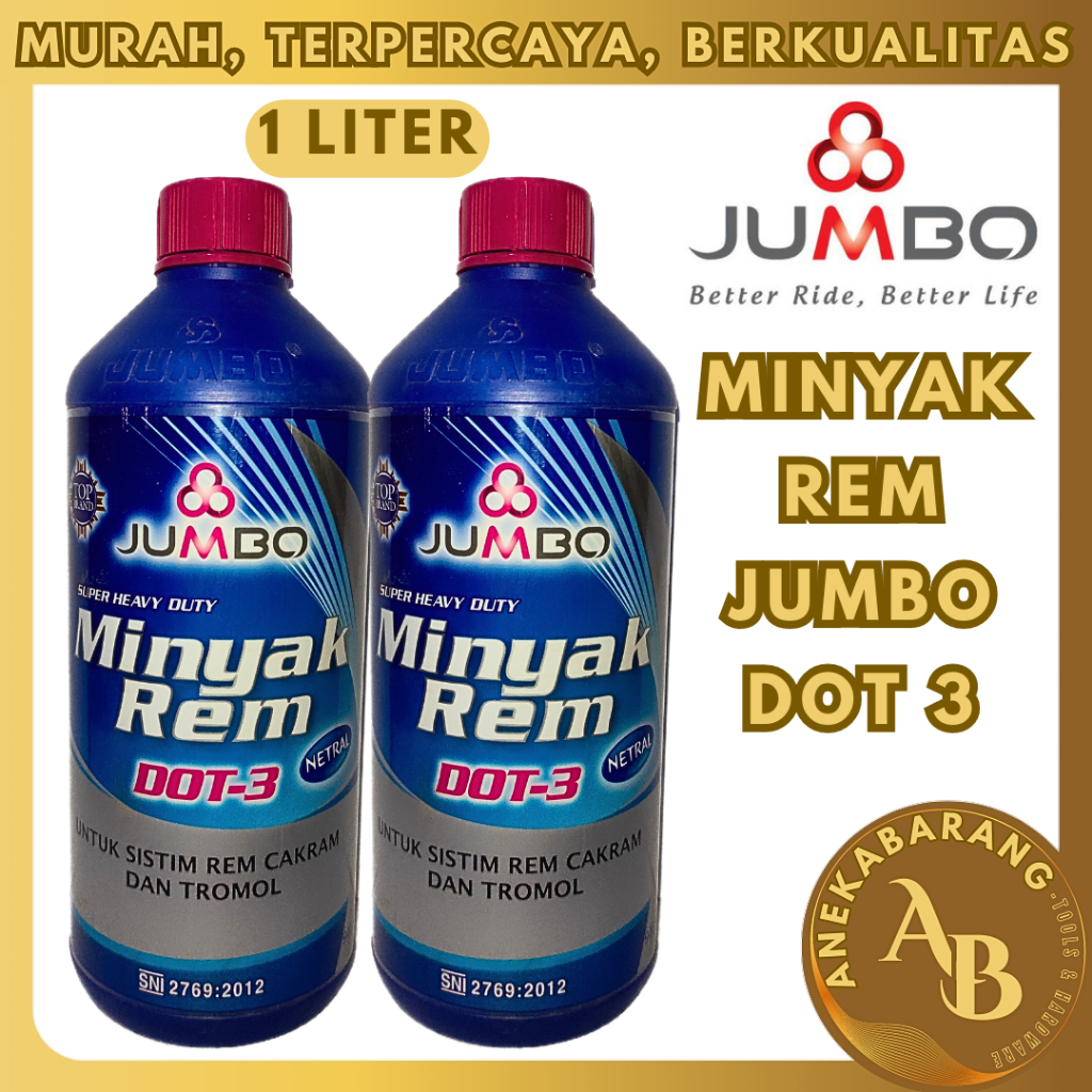 MINYAK REM JUMBO DOT 3 MERAH 1 LITER