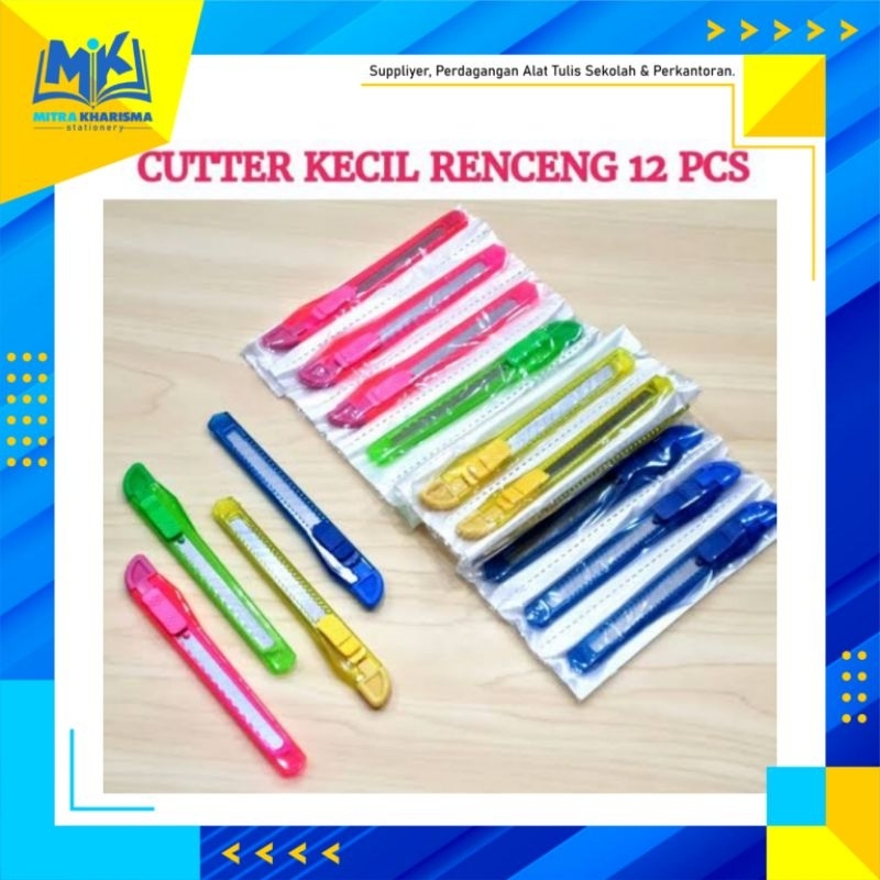 

Montana /Random Murah Renceng / Mata Pisau Tajam Badan cutter plastik Transparan