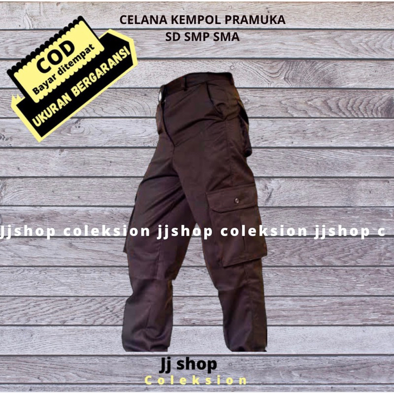 Celana Kempol Pramuka Celana Panjang Kempol Cokelat Pramuka Celana Panjang Pramuka Saku Banyak Celan