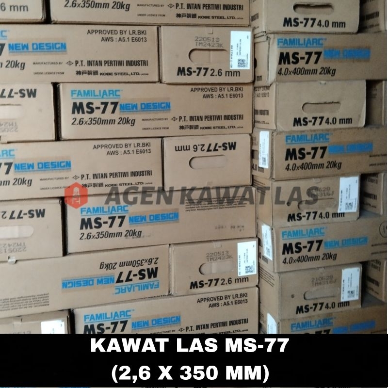 1 KG KAWAT LAS MS77 2,6X350MM / WELDING ELECTRODES / KAWAT LAS LISTRIK / KAWAT LAS MURAH