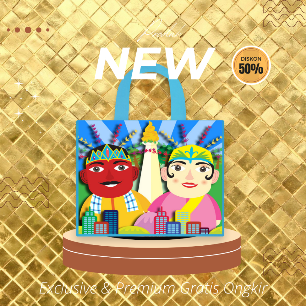 

TAS ULTAH ONDEL ONDEL PREMIUM TAS SOUVENIR GOODIEBAG ULANG TAHUN ANAK TAS SPUNBOND HAMPERS SOUVENIR KADO