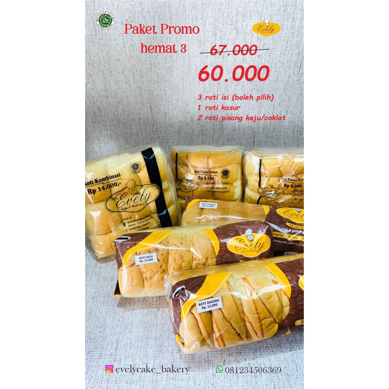 

Paket roti hemat 3